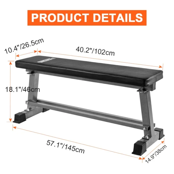 Weightlifting Training Bench With Dumbbell Rack