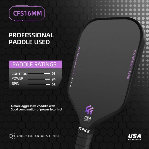 Pickleball Carbon Fibre Paddle T700 Racket