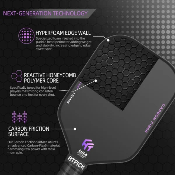 Pickleball Carbon Fibre Paddle T700 Racket